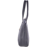Medium Leather Handbag Navy : 62121