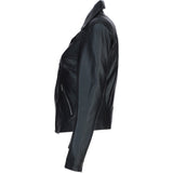 Brampton Leather ladies Biker Jacket Black: L-MB131