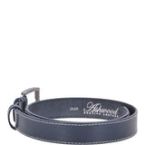 Mens Leather Belt Navy: AB-02