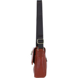 Ashwood Leather Men's Cross Body Flap Bag Tan: PL-44