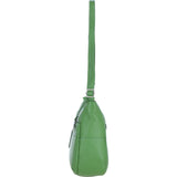 Leather Shoulder Bag with Zip & Magnetic Pocket Fern: Meath
