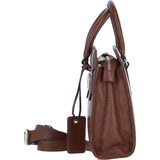 Ashwood Leather Handbag with Detachable Crossbody Strap 2 Tone Tan: 64747