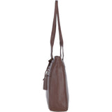 Sleek & Spacious Shoulder Bag Cognac: London
