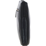 Leather Tablet Holder and A4 Sleeve Section Black: K-40