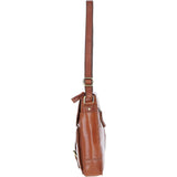 Elegant Ashwood Leather Unisex Crossbody Bag Honey: G-19
