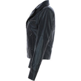 Ladies  Ashwood Leather Biker Jacket Black: AWL-1991