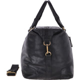 Large Leather Vintage Holdall Black : G-36