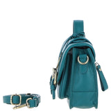 Stylish Ashwood Leather Medium Satchel Bag Green: Y-62