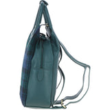 Ashwood Leather & Harris Tweed® Cloth Multi-Pocket Backpack Green/Watch: TW-66-18-GW