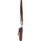 Ashwood Leather & Tweed elegance Crossbody Bag Tan/Green Check: TW-20-010-TGNH