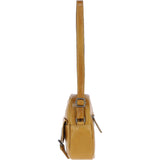 Ashwood Leather Round Crossbody Bag Mustard: P-66