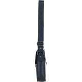 Ashwood Leather Medium Men's Buckle Crossbody Bag Black: S-61