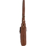 Unisex Michigan Leather Body Bag Cognac : M-69