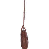 Stylish Ashwood Leather Shopper Bag with Crossbody Strap Tan: GV-64037