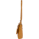Crocodile Print Cross Body Bag Mustard– 62753