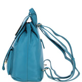 Ashwood Genuine Leather Compact Backpack Turquise: Y-57