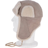 Unisex Sheepskin Trapper Hat Stone: 208