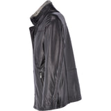 Mens 2-in1 Leather Jacket Black :  Gustavo