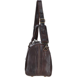 Vintage Leather Duffel Bag Brown: TL-001