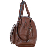 Brampton London Leather Weekender Bag Tan: 64807