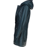 Stylish Ashwood Leather Ladies Three Quarter Jacket Navy: Emilia