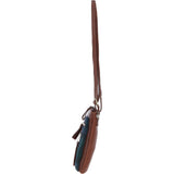 Authentic Ashwood Leather & Harris Tweed® Cloth Crossbody Bag Tan/Watch: TW-29-04-TW