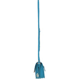 Ashwood Elegant Leather Crossbody Bag with Twist Lock Turquoise: Y-52