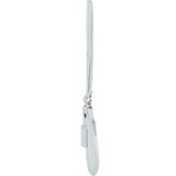 Ashwood Curve  Zip Top Leather Cross Body Bag Ice Grey: 64640/curve