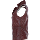 Leather Gilet Burgandy: FO-GILLET 2