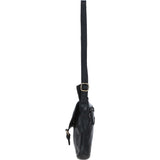 Luxury Small Leather Flight Bag Black: D-90