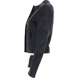Womens Leather Jacket Brown: STYLE E