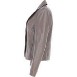 Ashwood Leather Women's Two Button Taupe Blazer: 10157