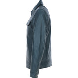Ashwood Leather Bomber Jacket Navy: 1896