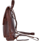 Medium Leather Zip Around Vintage Backpack Tan : Fred