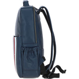 Gabicci Leather Backpack with Striped Front Detail Navy: GB-64954