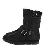 Fenland Classic  9" Vintage Sheepskin Biker Boots: BIKER BOOT LADIES