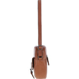 Ashwood Leather Round Crossbody Bag Tan: P-66