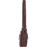 Ashwood Leather Men's Zip Crossbody Bag Chestnut: S-62