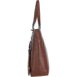 Ashwood Leather Shoulder Bag with Detachable Pouch 2 Tone Tan: 64454