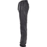 Mens 501 Leather Jeans Black: MENS 501 JEANS