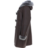 Ladies Sheepskin Duffle Brown: 5928