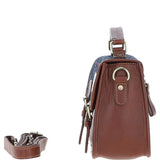 Ashwood Leather & Harris Tweed® Cloth Satchel Bag Tan/Mcload: TW-68-11-TN
