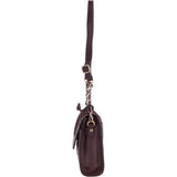 Natural Hair On Hide Medium Cross Body Bag Bordeaux – 61410