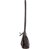 Elegant Leather Crossbody Bag Brown: Delilah