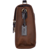 Vintage Oily Hunter Leather Briefcase Brown: Walter