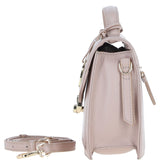 Compact Ashwood Handbag with Detachable Crossbody Strap Beige: Y-54
