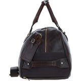 Luxurious Leather Wheeled Duffle Bag Brown: pl-50