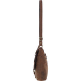 Vintage Elegance Leather Handbag Mud/brown: Malvern