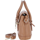 Elegant Ashwood Compact Handbag with Detachable Crossbody Strap Butterscotch: Y-55