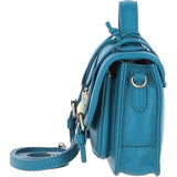 Stylish Ashwood Leather Small Satchel Bag Turquise: Y-61